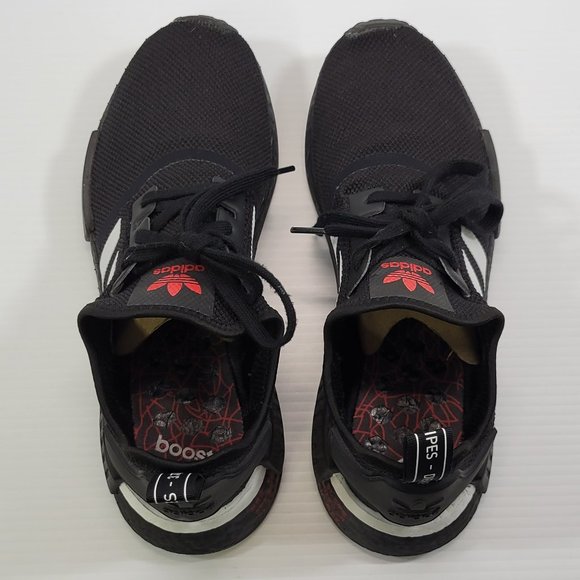 Adidas NMD R1 Originals - Red Japanese Side Print - Black White 2020 Men Size 10 - Picture 11 of 13